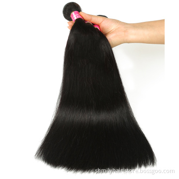 Best Selling 11A Grade Natural Wholesale Brazilian Remy Human Hair Weave No Tangle No Shed 16 18 20 Inch Straight Hair Weave